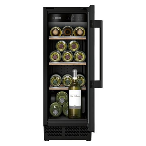 Bosch | Wine Cooler | KUW20VHF0 Series 6, | Energy efficiency class F | Built-in | Bottles capacity 21 | Cooling type | Black